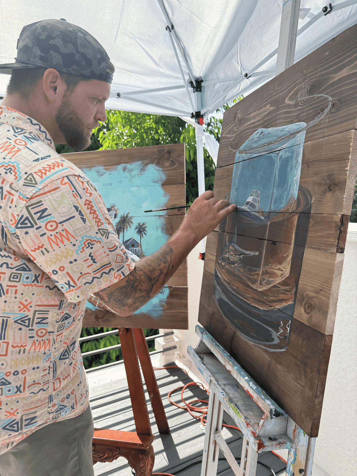 Live Painting and Creating Art in the Moment